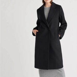 Quince black trenchcoat